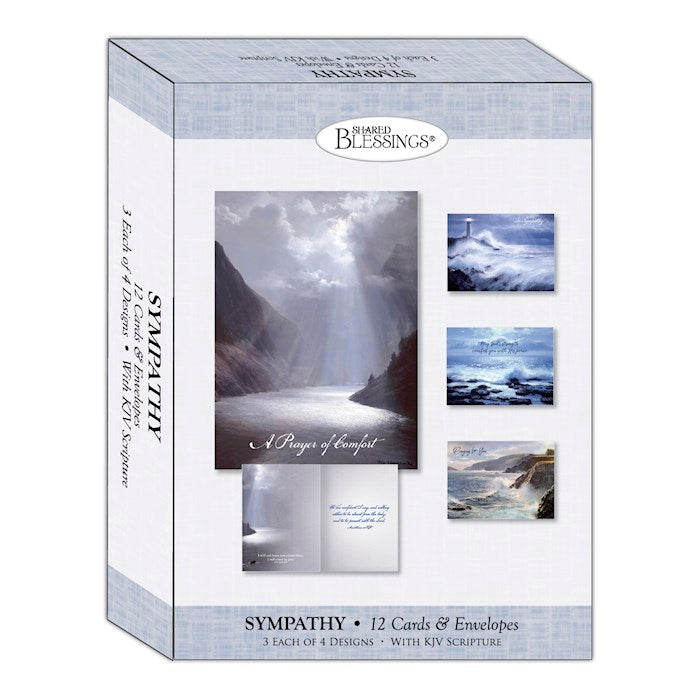 Boxed Card-Sympathy: Coastlines (Shared Blessings) (Box Of 12)