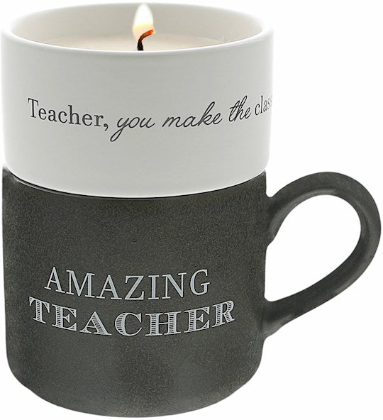 Gift Set-Stacking Mug and Candle-Amazing Teacher
