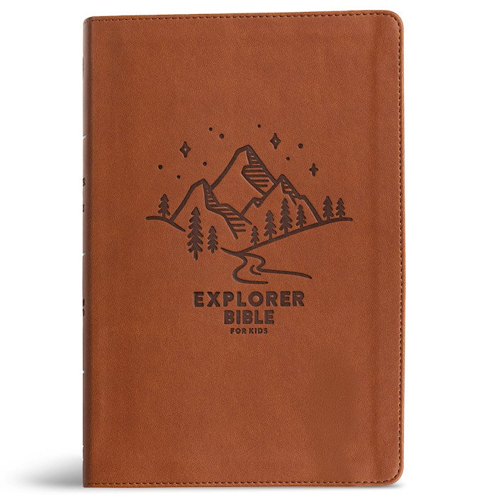 CSB Explorer Bible For Kids-Brown Mountains LeatherTouch