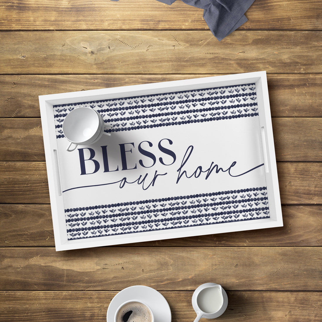 Serving Tray-Bless Our Home (19" x 13")