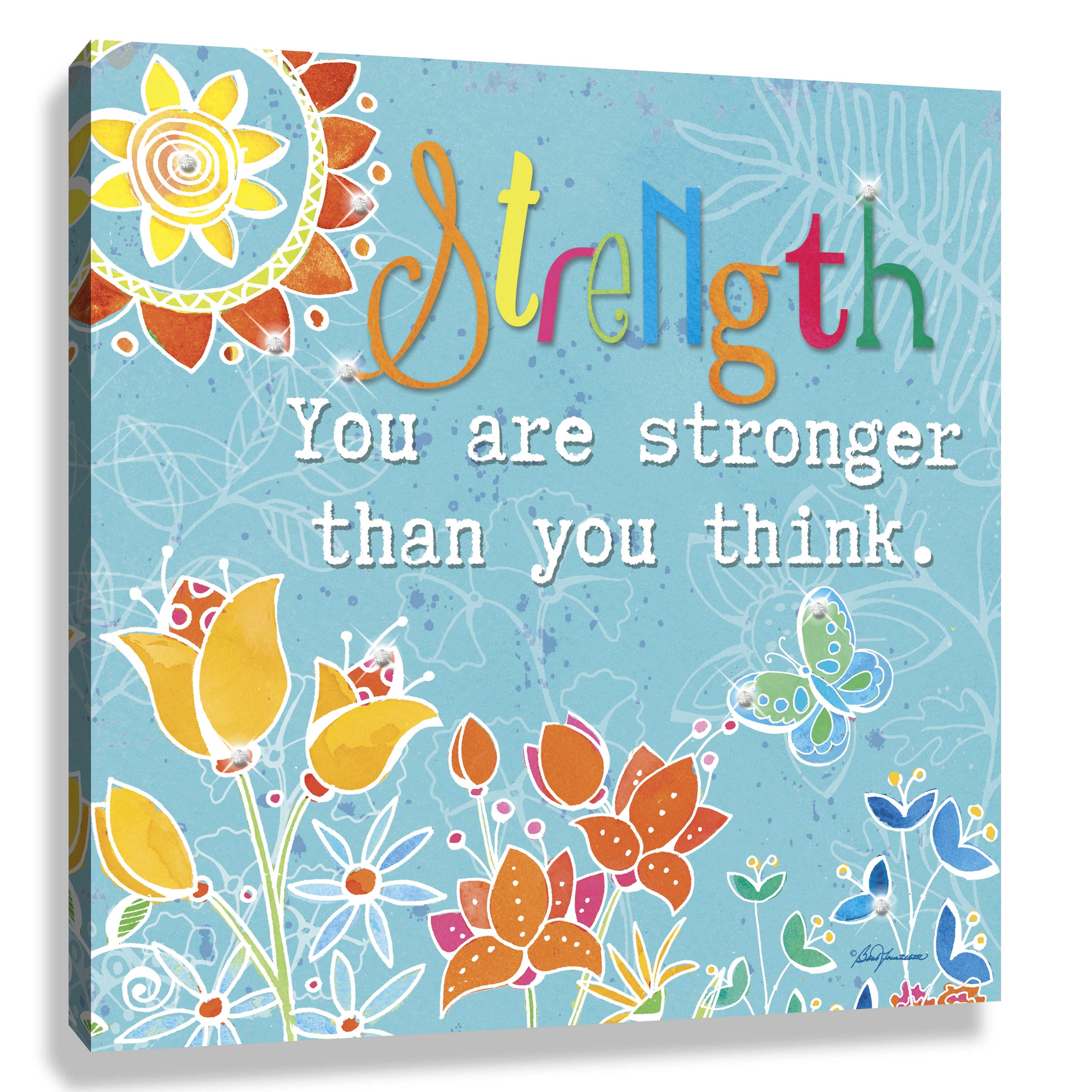 Pizazz Print-Strength/Swarovski Crystals (10" X 10")