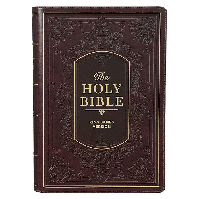 KJV Study Bible-Burgundy Faux Leather Indexed