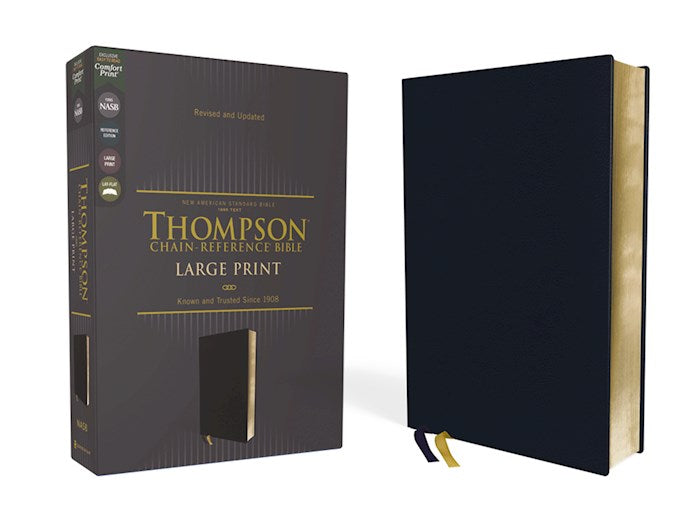 NASB 1995 Thompson Chain-Reference Bible/Large Print (Comfort Print)-Navy Leathersoft