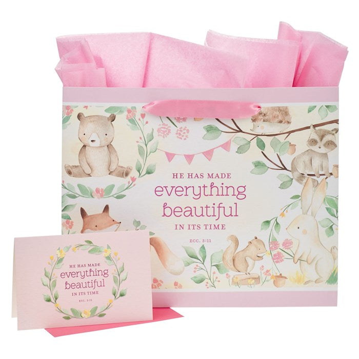 Gift Bag w/Card_Large-Landscape-Everything Beautiful Eccl. 3:11