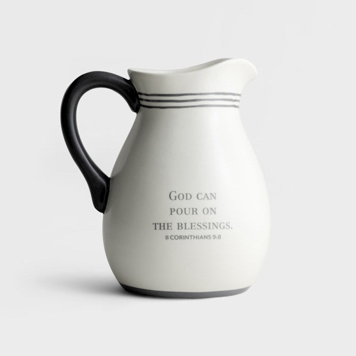 Pitcher-Pour On The Blessings (II Corinthians 9:8) (54 Oz)