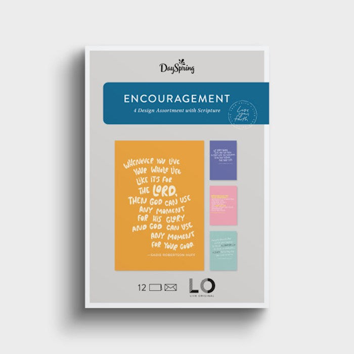 Boxed Card-Encouragement-Live Assorted (Box Of 12)-U1202