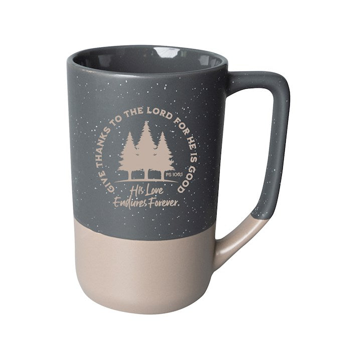 Designer Mugs-Pebble-Give Thanks To The Lord (Psalm 106:1)