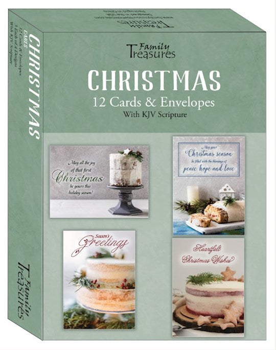 Boxed Card-Christmas-Cakes (Box Of 12)