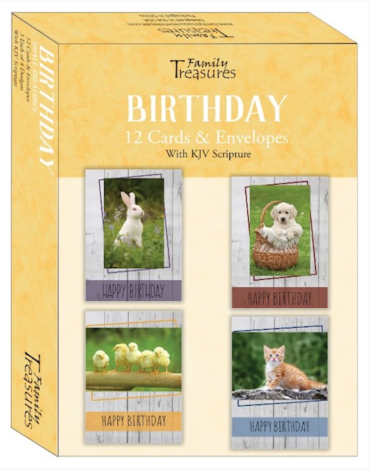 Boxed Card-Birthday-Small Creatures (Box Of 12)