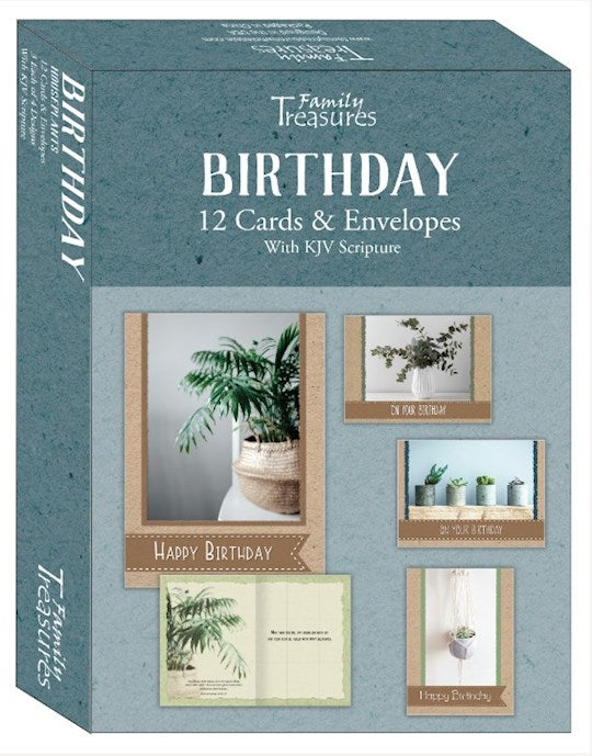 Boxed Card-Birthday-Houseplants (Pack Of 12)