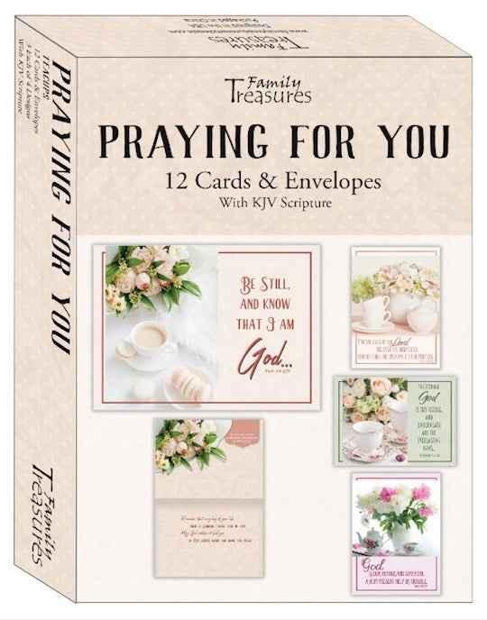 Boxed Card-Praying For-Teacups (Pack Of 12)