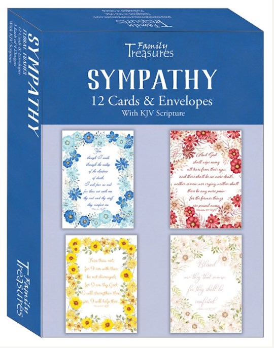 Boxed Card-Sympathy-Floral Frames (Pack Of 12)