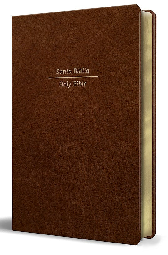 Span-RVR 1960/ESV Bilingual Bible (Biblia Bilingue Reina Valera 1960/ESV)-Brown Leathersoft