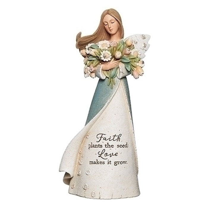 Figurine-Faith Plans The Seeds Angel (8.75")