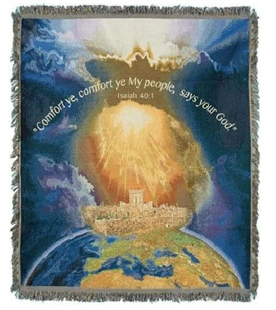 Throw Blanket-Comfort Ye My People Says Your God (Isaiah 40:1) (