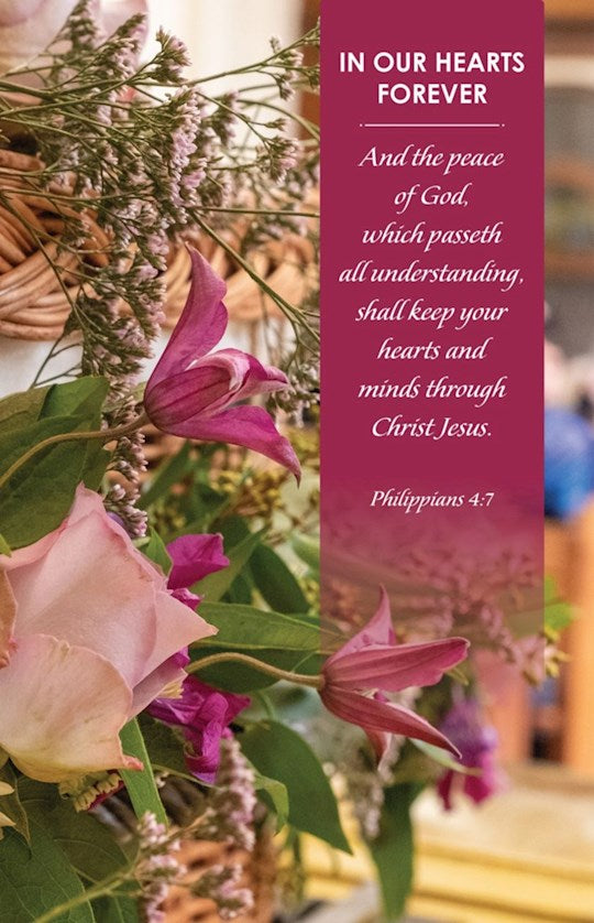 Bulletin-The Peace/In Our Hearts Forever... (Pack Of 100)