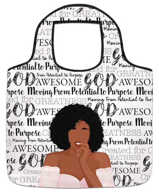 Reusable Grocery Bag-Potential To Purpose (17"W x 21.5" x 2"D)