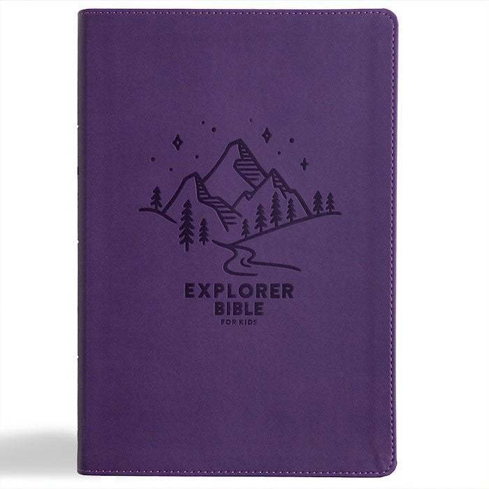 KJV Explorer Bible For Kids-Purple LeatherTouch Indexed