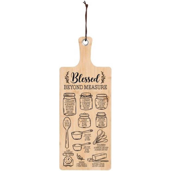 Serving Board-Blessed Beyond Measure (19 1/4" x 7 1/2") (Pack Of 2)