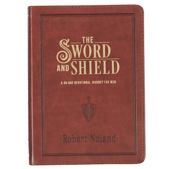 The Sword And Shield-Saddle Tan Faux Leather