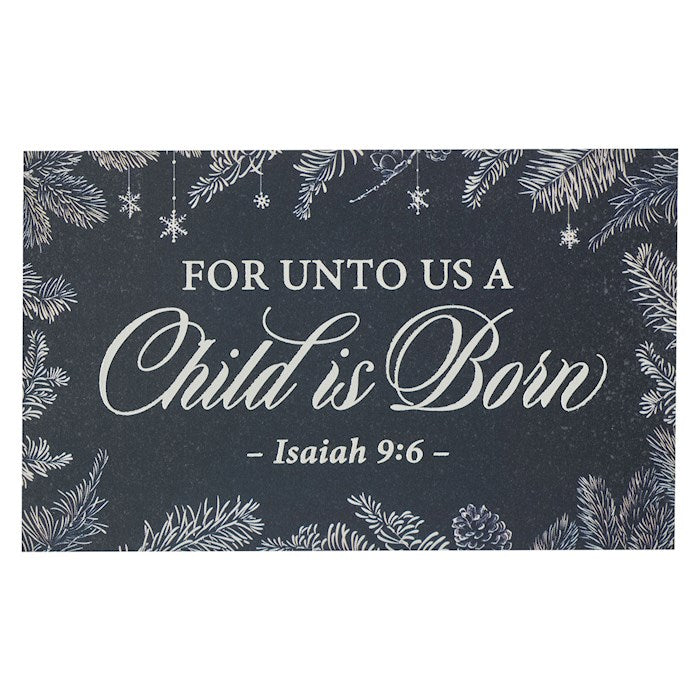 Pass-Around Card-Child Is Born-Isa. 9:6 (Pack Of 25)