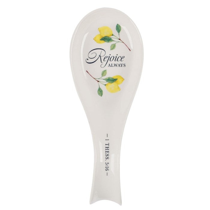 Spoon Rest-Lemons-Rejoice Always-1 Thess. 5:16-18