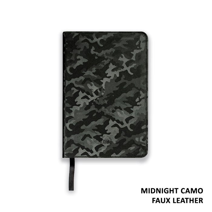 LSB Legacy Standard Bible/Compact Edition-Midnight Camo Paste-Down Faux Leather