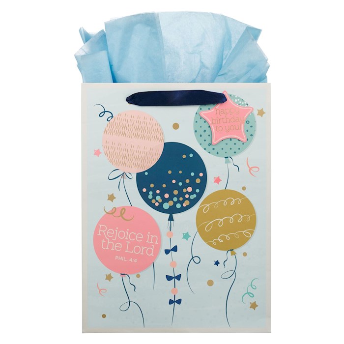 Gift Bag-Large-Portrait-Rejoice In The Lord-Phil. 4:4