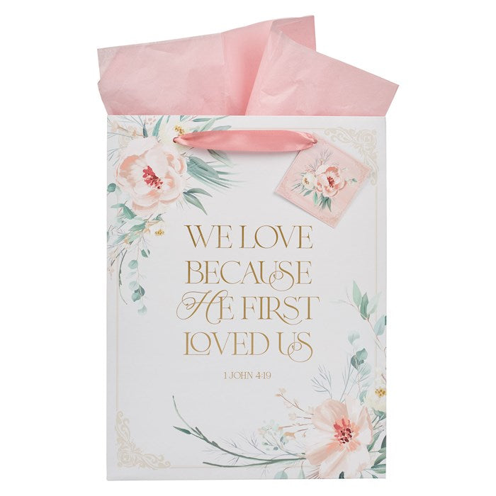 Gift Bag-Large-Portrait-He First Loved Us-1 John 4:19