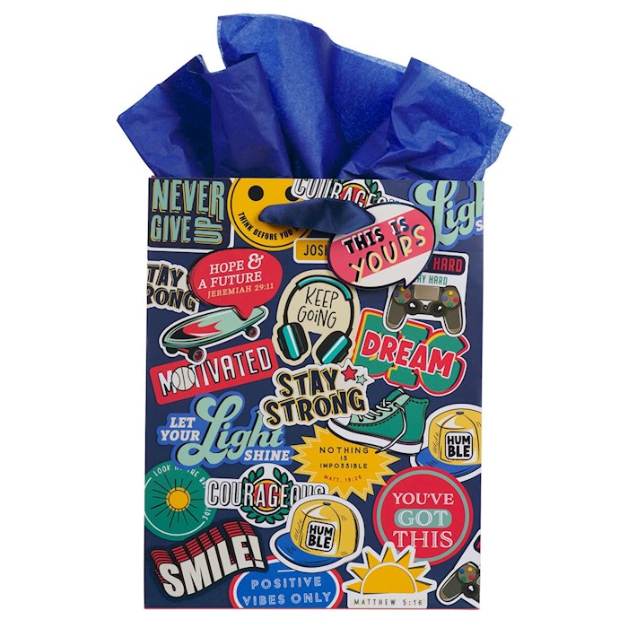 Gift Bag-Medium-Patches Asst.