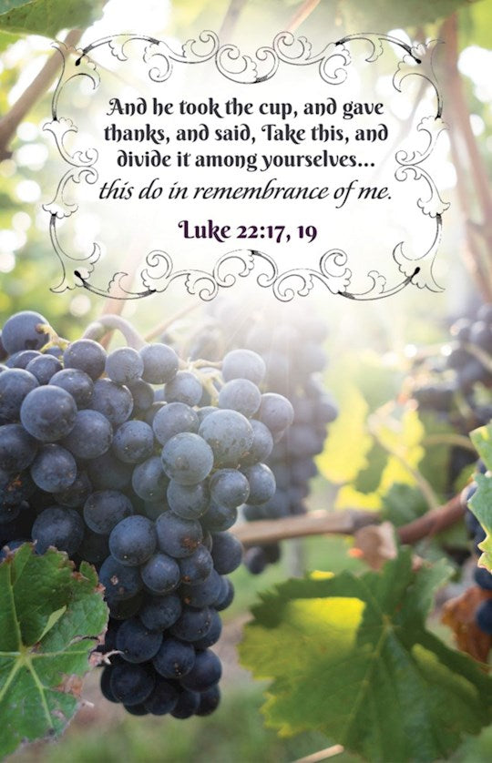 Bulletin-Communion: And He Took The Cup And Gave Thanks (Luke 22:1719 KJV) (Pack Of 100)