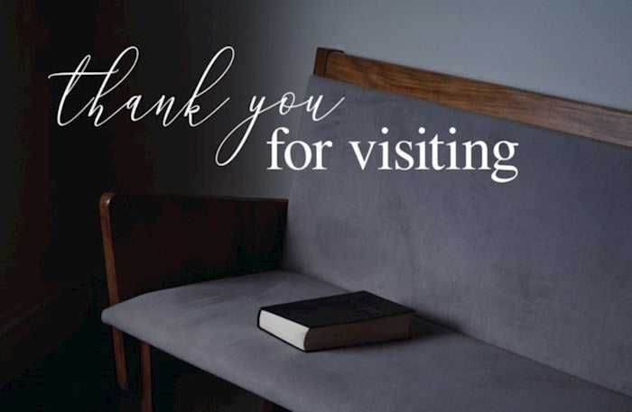 Postcard-Thank You For Visiting (John 3:16 KJV) (Pack Of 25)