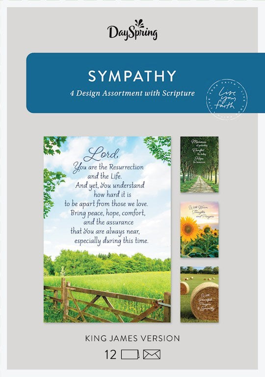 Boxed Card-Sympathy-Rural Scenes (Box Of 12)