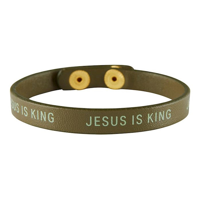 Bracelet-Simply Faith Snap-Jesus Is King