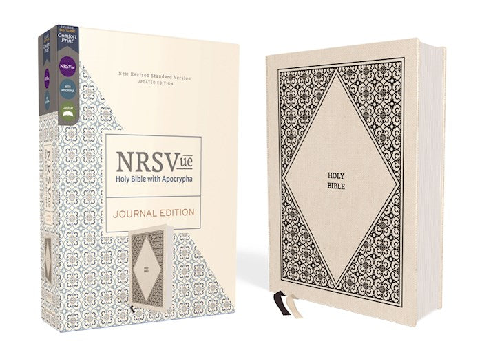 Seed of Abraham Christian Bookstore - NRSVue Holy Bible With Apocrypha, Journal Edition (Comfort Print)-Cream Cloth Over Board