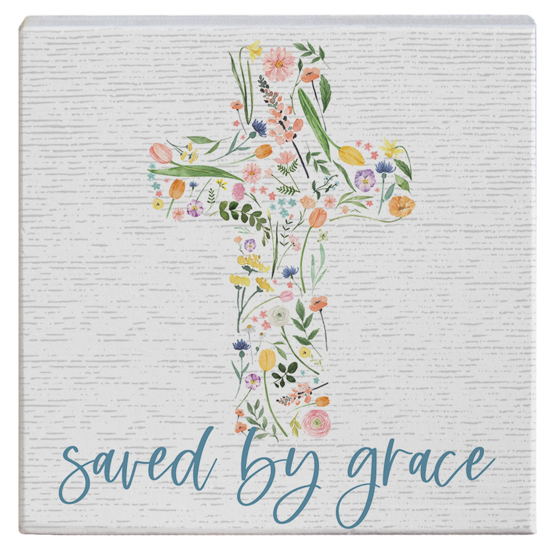 Small Talk Square-Saved By Grace (5.25" x 5.25")