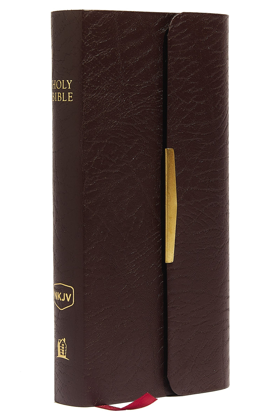 NKJV Classic Companion Bible-Burgundy Bonded Leather w/Snap Flap