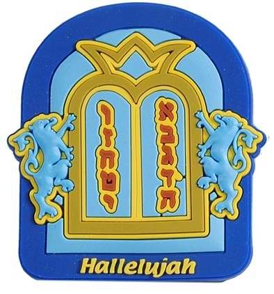 Magnet-Hallelujah/Ten Commandm-Rubber Hand Painted