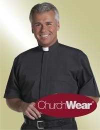 Seed of Abraham Christian Bookstore - Clerical Shirt-Short Sleeve Tab Collar-15 In-Black