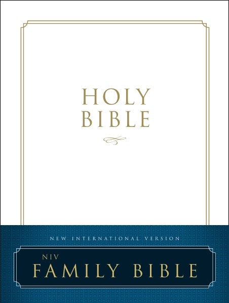 NIV Family Bible-White Hardcover