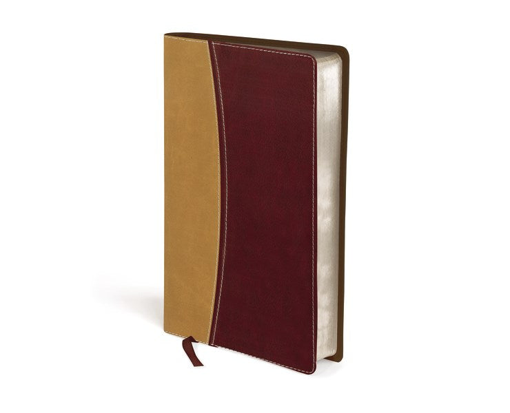 Amplified Holy Bible/Compact (Revised)-Camel/Burgundy DuoTone