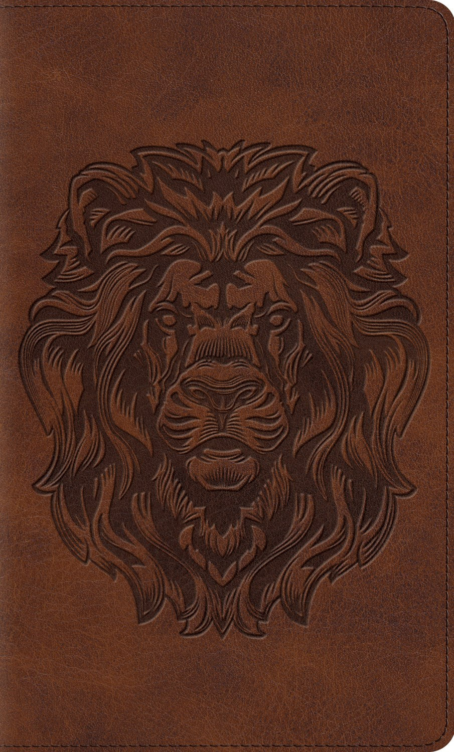 ESV Thinline Bible-Brown Royal Lion Design TruTone
