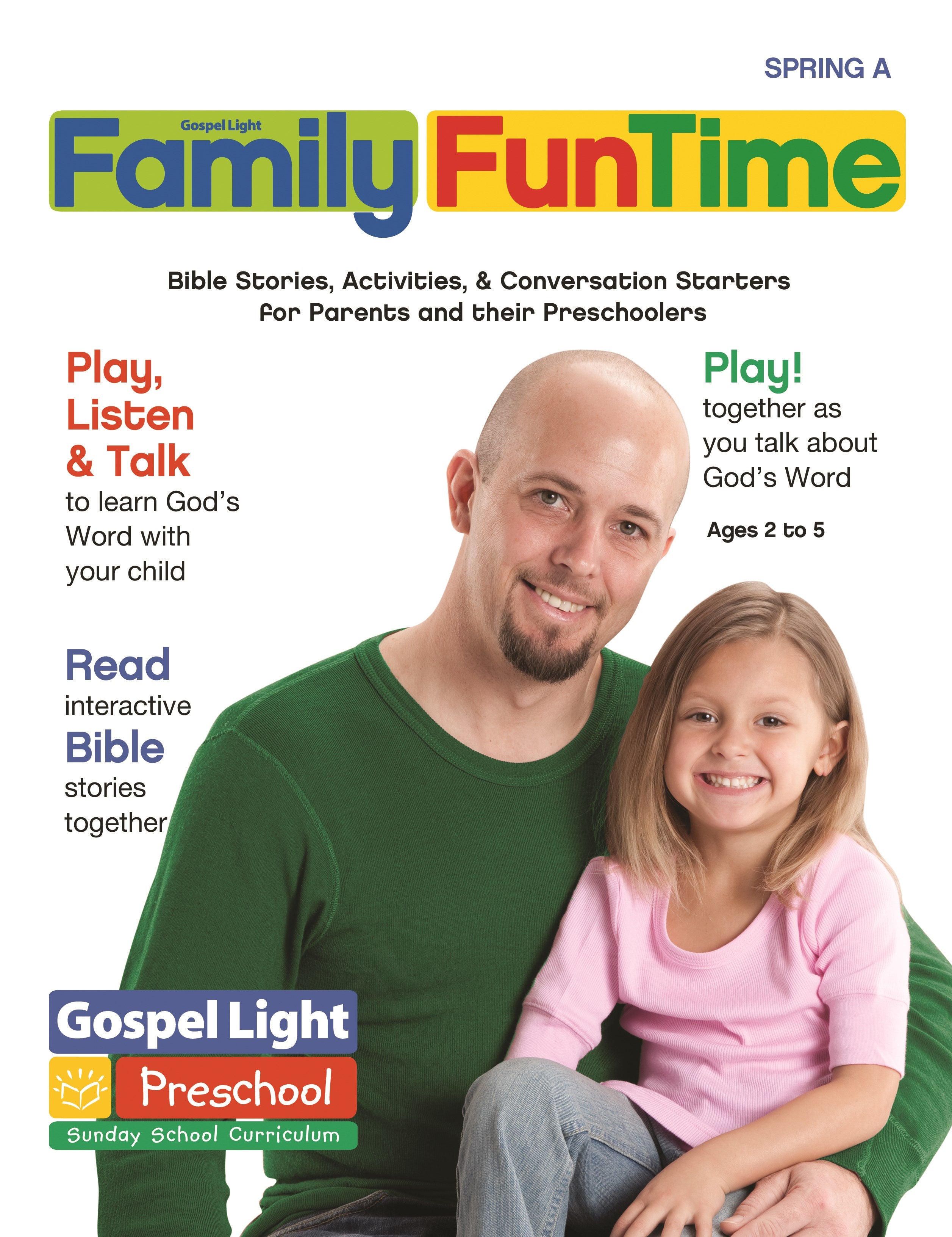 Gospel Light Spring 2024: Preschool/Pre-K/Kindergarten Family Funtime Pages (Ages 2-5)-Year A (