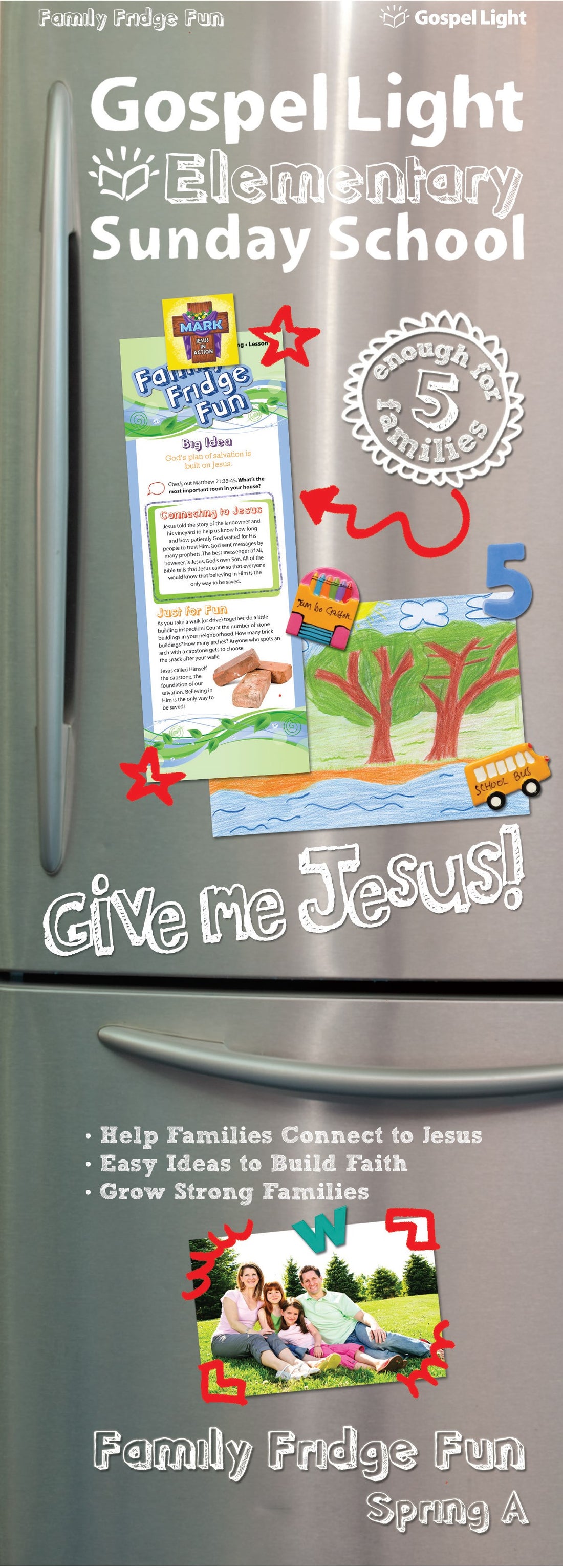 Gospel Light Spring 2024: Elementary Family Fridge Fun (Grades 1-4)-Year A (
