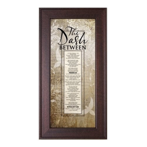Framed Art-Words of Grace-The Dash Between