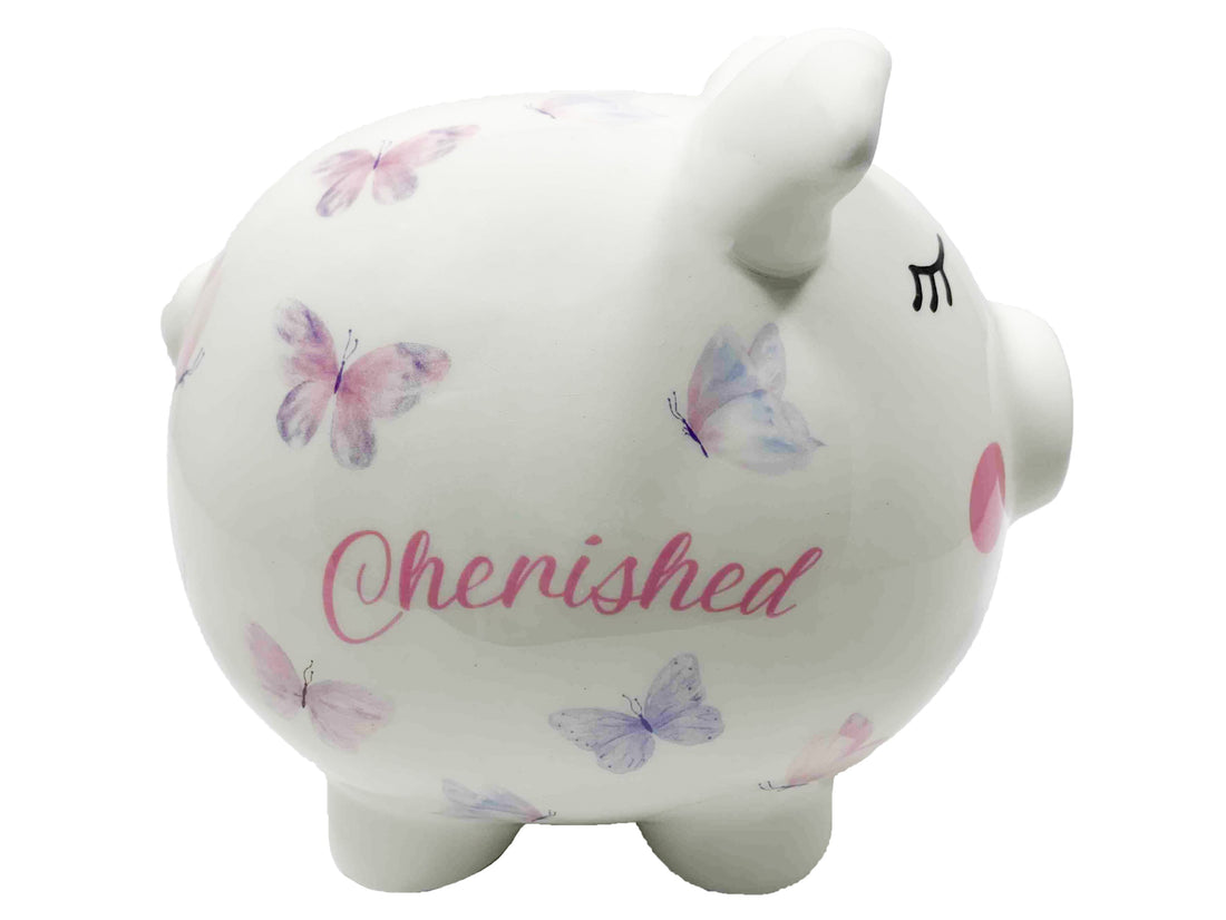 Piggy Bank-Cherished (7" x 6.5")
