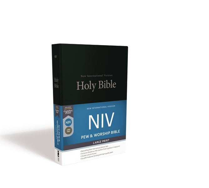 NIV Pew And Worship Bible/Large Print-Black Hardcover