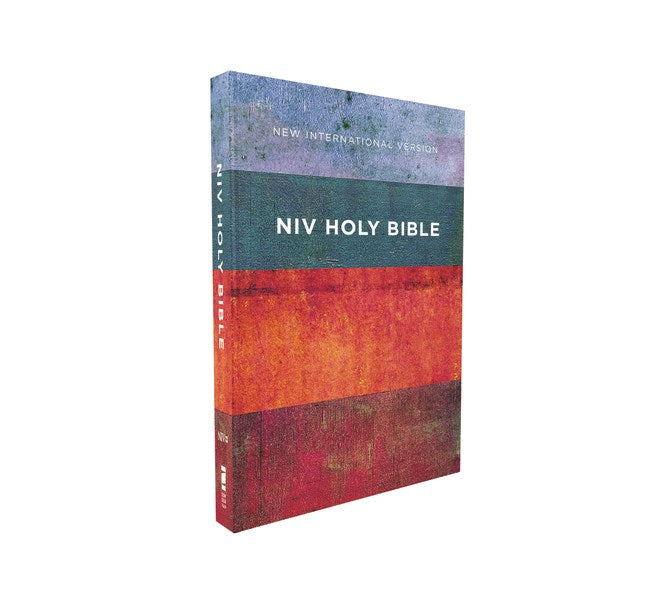 NIV Value Outreach Bible-Red/Blue Stripes Softcover