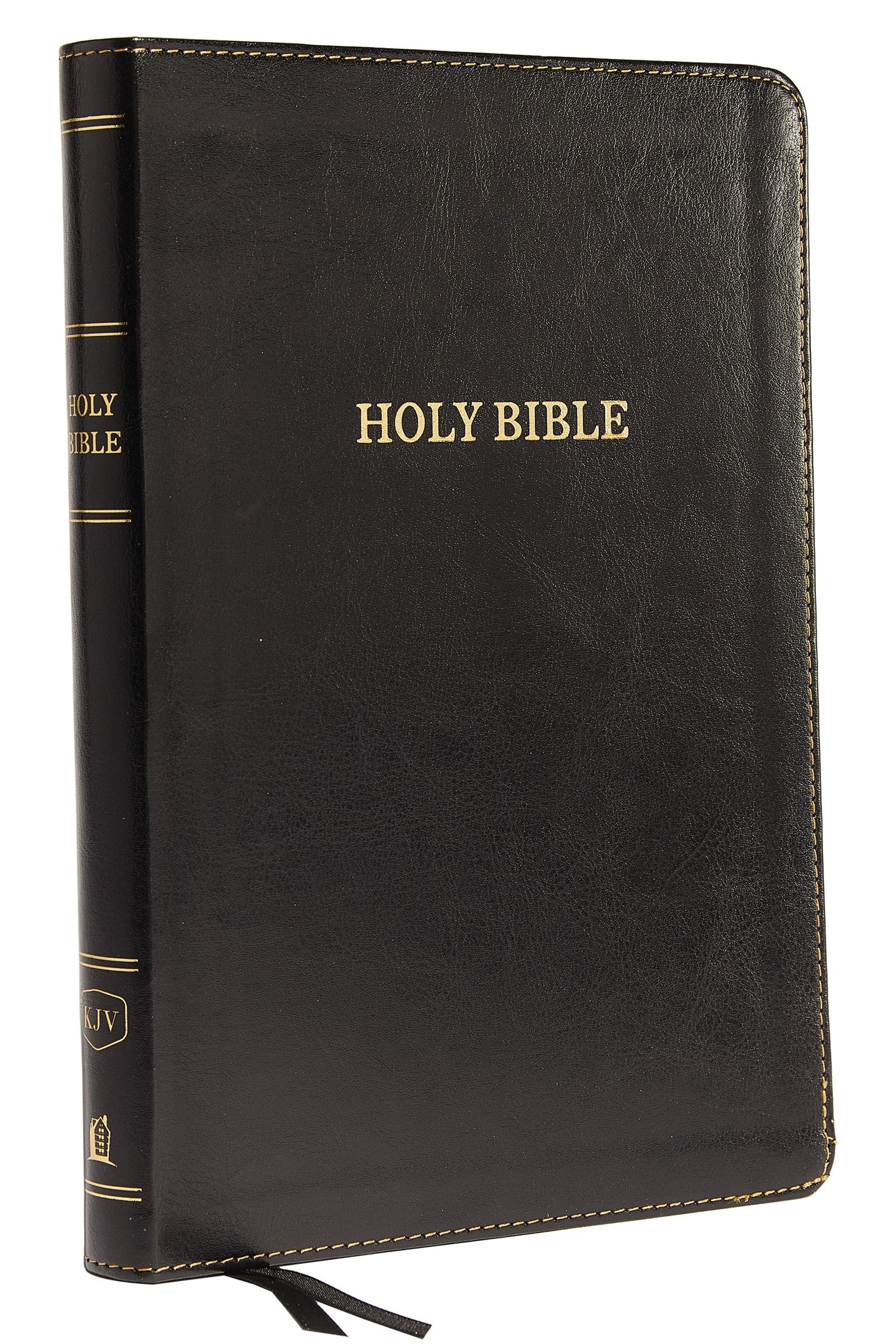 KJV Thinline Bible/Large Print (Comfort Print)-Black Leathersoft