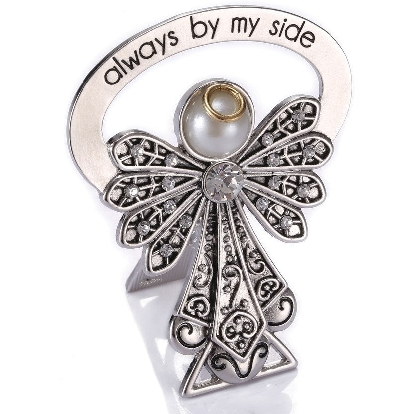 Bedside Angel-w/Crystal Wings (2.5") (Carded)